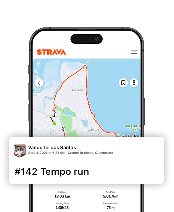 Example Strava activity with a numbered title